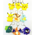Customized 2d Soft PVC Rubber Promotion Keychain Factory